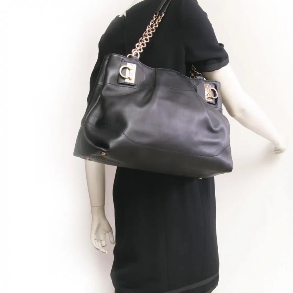 Gorgeous Salvatore Ferragamo Florence Gancini Tote Bag